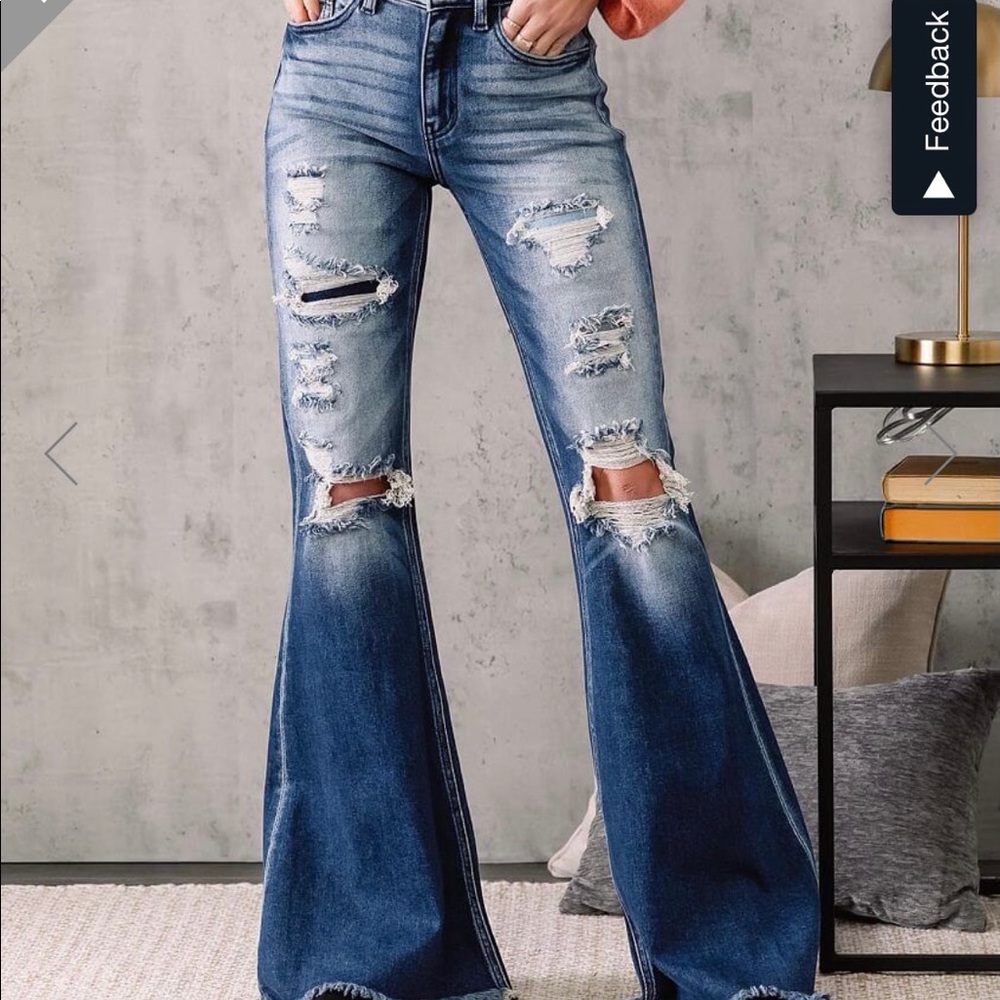 Kancan high rise super flare jeans 29 X 34